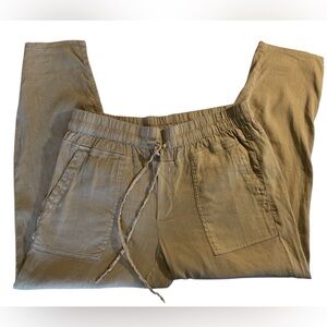 KUT From The Kloth Linen Blend Utility Jogger Pants – Size L